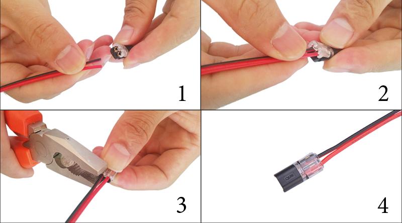 description connecteur terminal pour 2 cables