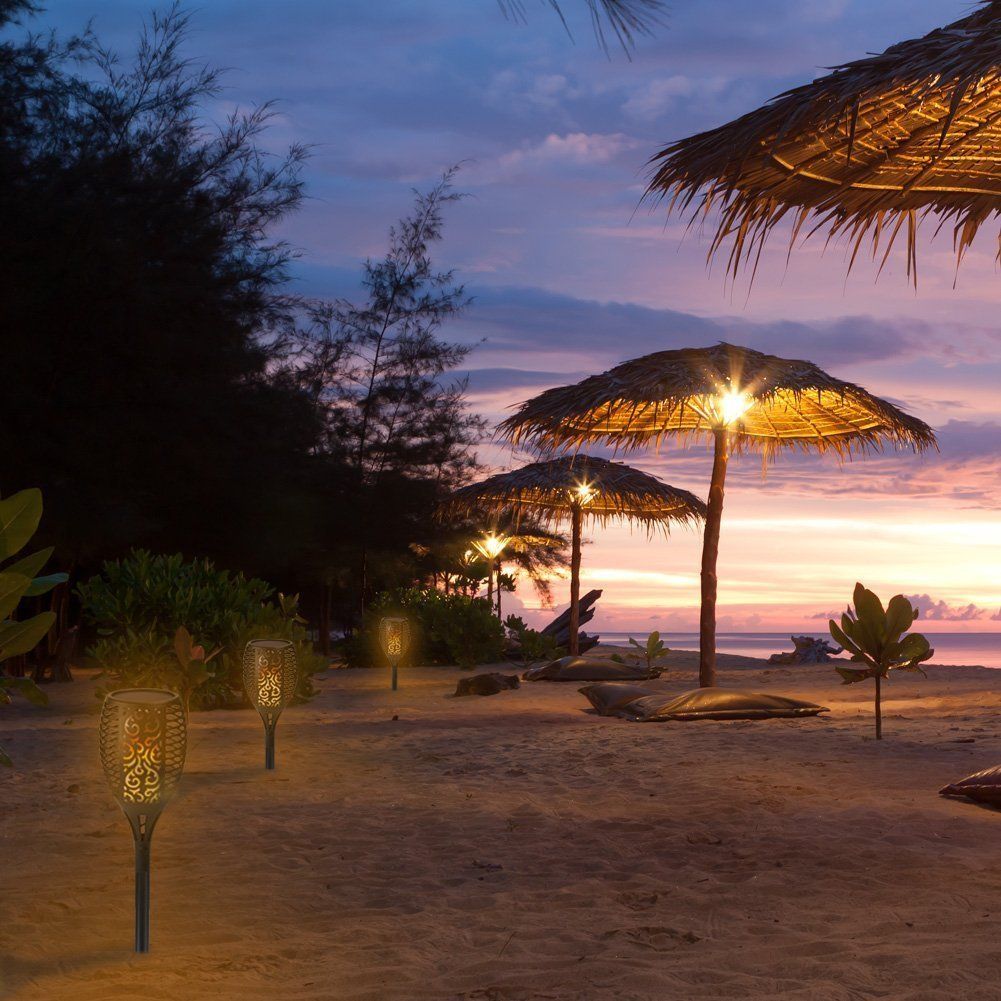 flambeau solaire plage