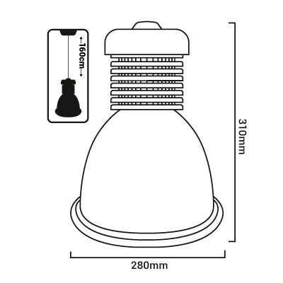 dimensions cloche alimentation