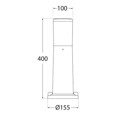 borne amélia 400 dimensions