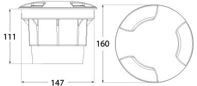 dimensions fumagalli ceci 160 balise sol