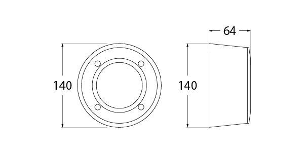 dimensions spot extérieur fumagalli