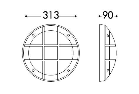 Applique murale Gelmi dimensions