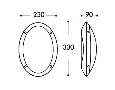 Luminaire mural Maddi dimensions