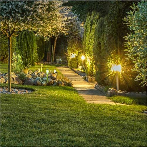 Spot sur pied LED extérieur connecté intelligent 5W RGB + blanc 12V Garden  Pro jardin terrasse