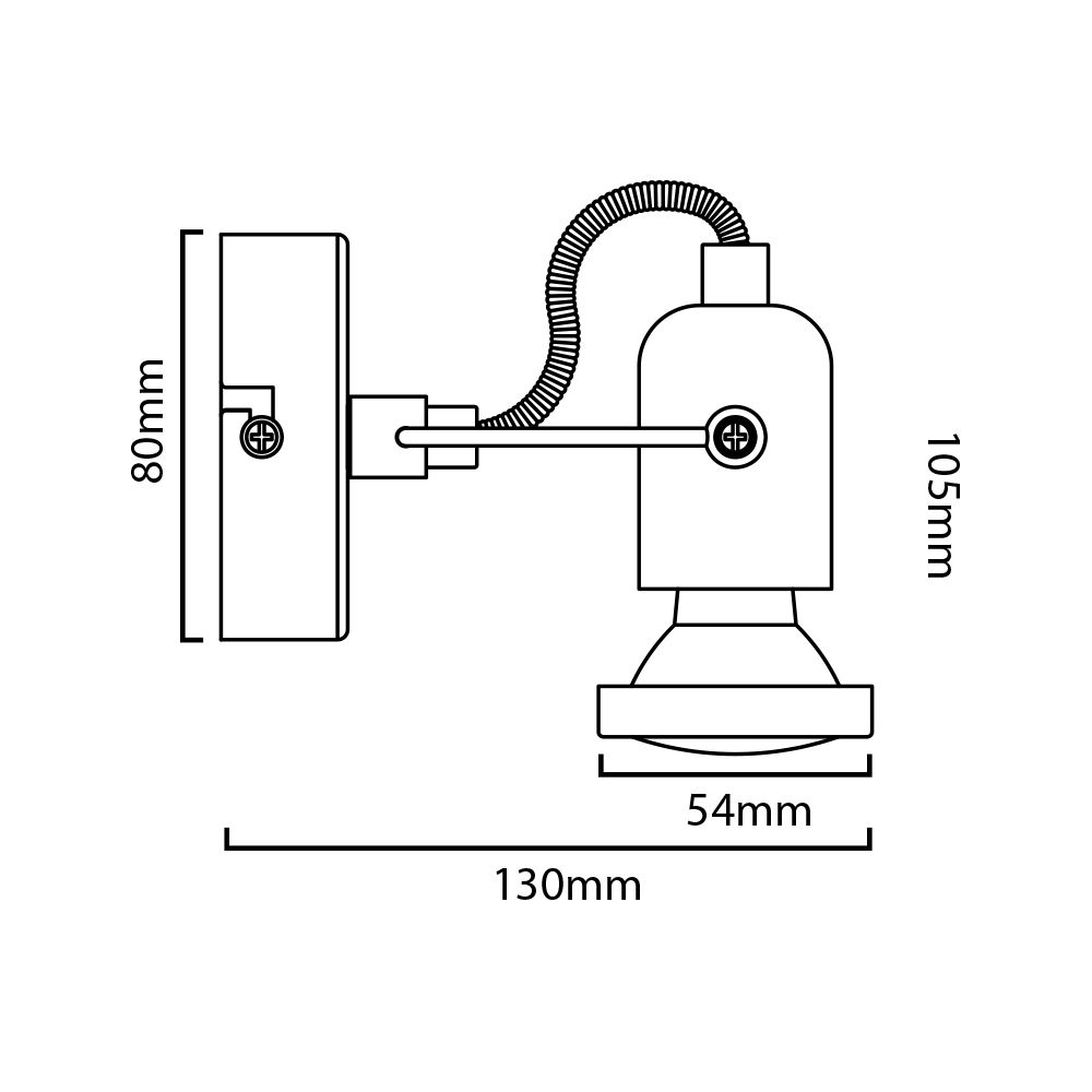 Lampe murale Nexus-1 dimensions