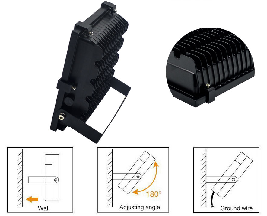 projecteur LED extérieur orientable