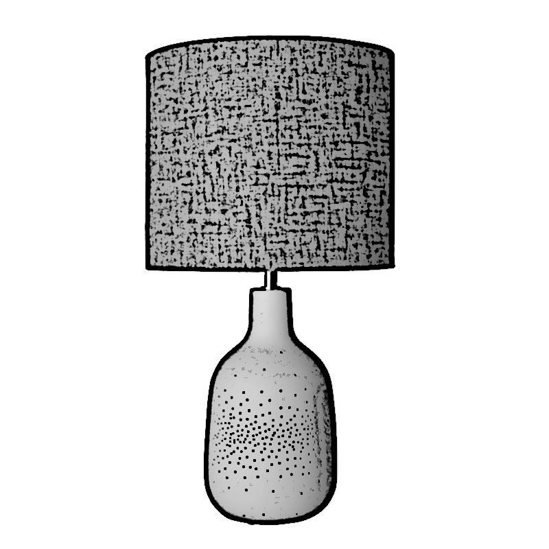 Lampe de table étoilé céramique E27