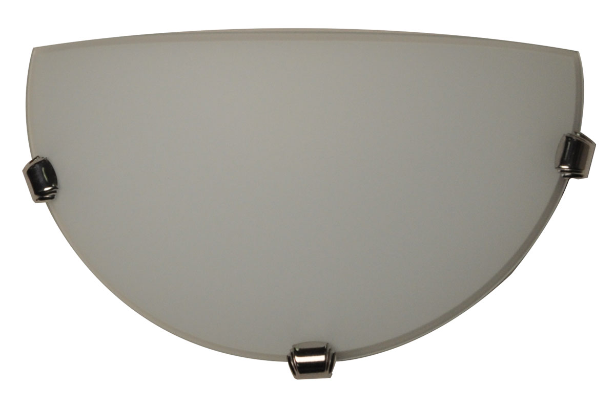 applique demi lune verre opaque