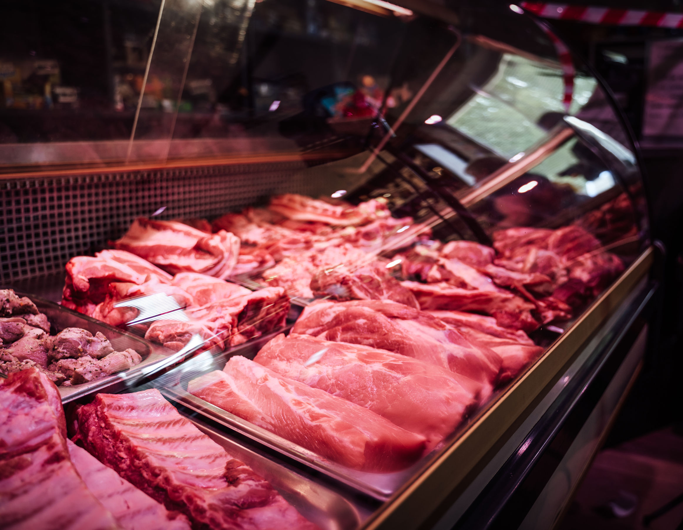 éclairage LED pour la viande rouge