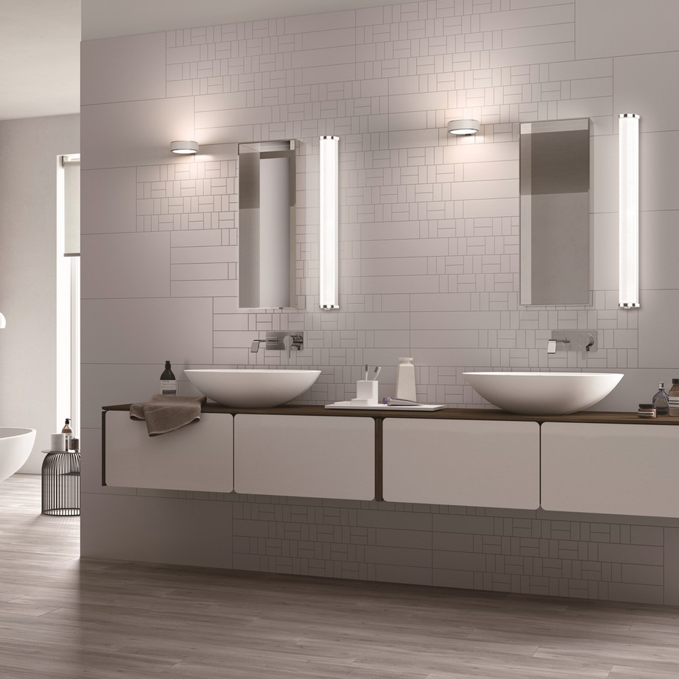 Applique LED Salle de Bain 5W Carl Noire pour Miroir - Ledkia