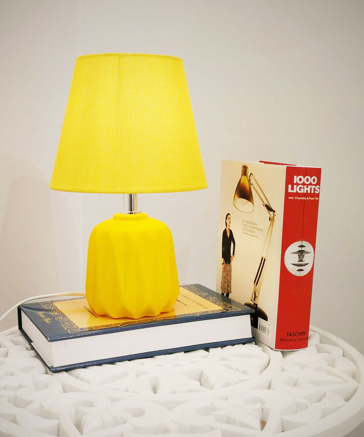lampe de chevet céramique jaune