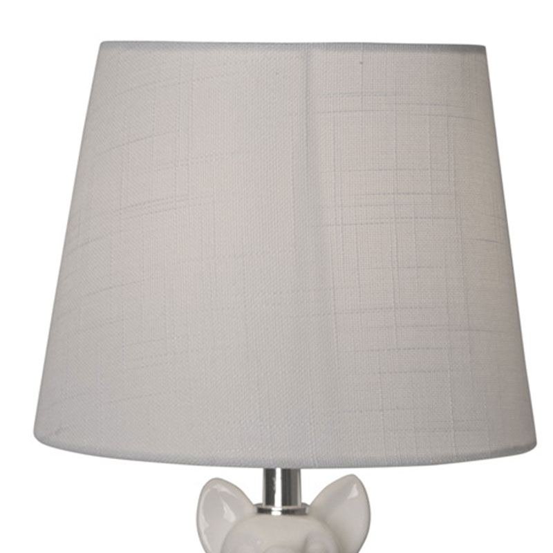 Lampe céramique chien 