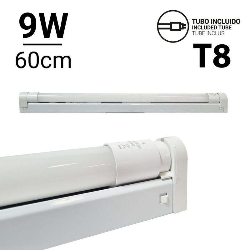 Kit tube LED + réglette T8 60cm | Tubes LED et réglettes LED T8