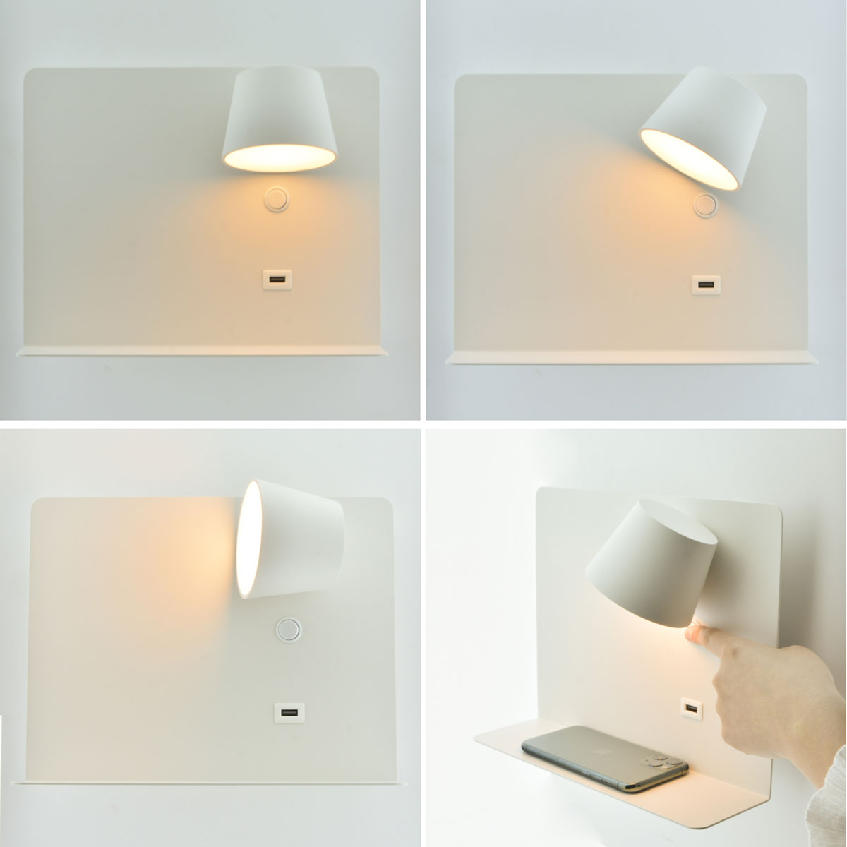 Lampe murale USB moderne
