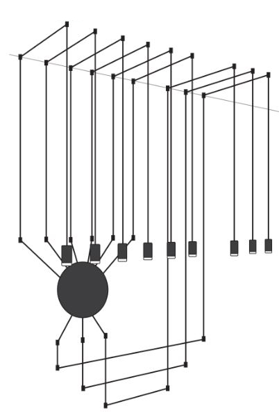 schéma suspension 9 cables G9