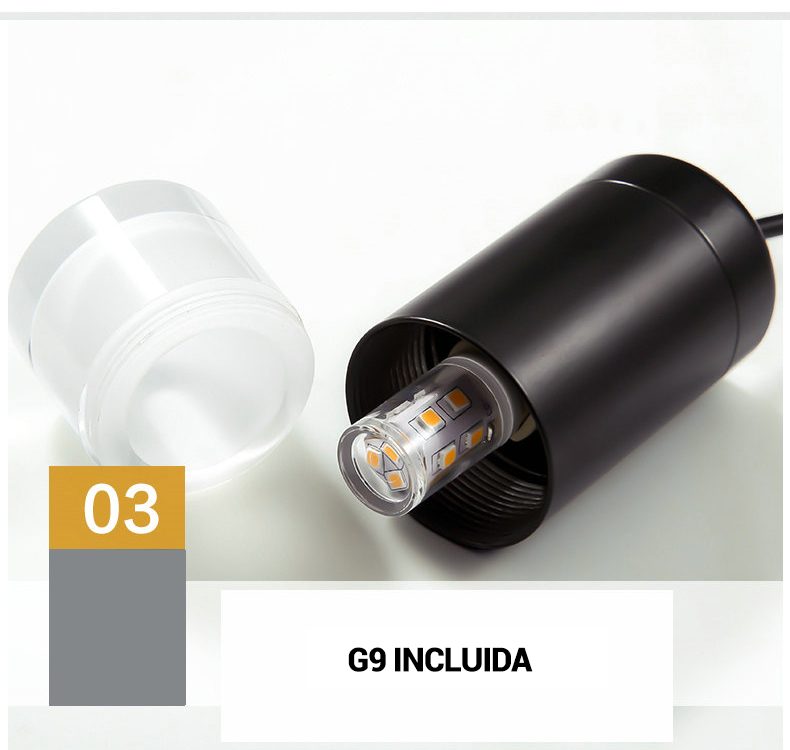 Ampoule G9 inclus suspension