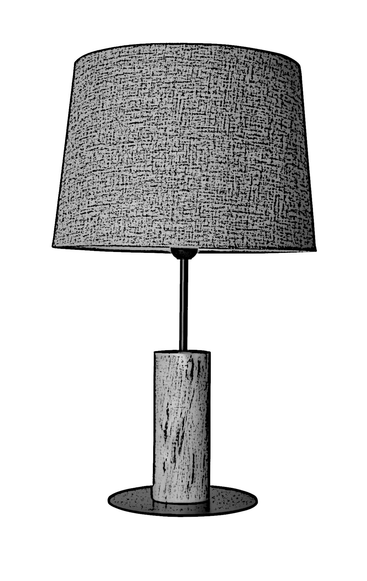 Lampe de table bois orignale E27