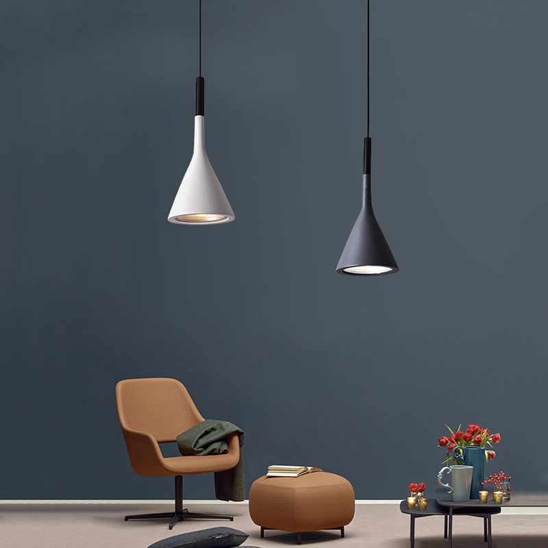 Lampes suspendues grises ou blanches scandinaves E27
