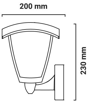 lanterne murale Sodas down dimensions