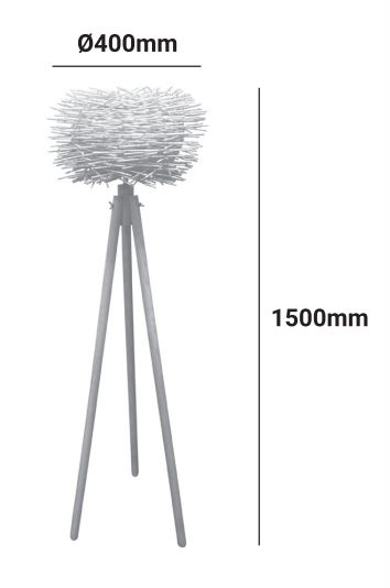 dimensions lampe de pieds cactus 