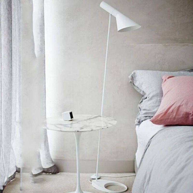 luminaire de pied blanc design scandinave chambre