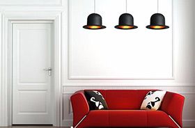 lampe chapeau melon