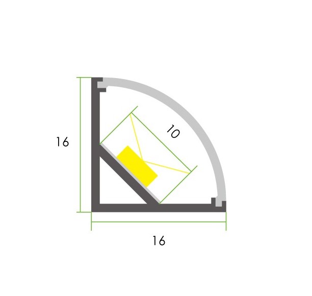 dimensions profilé angle