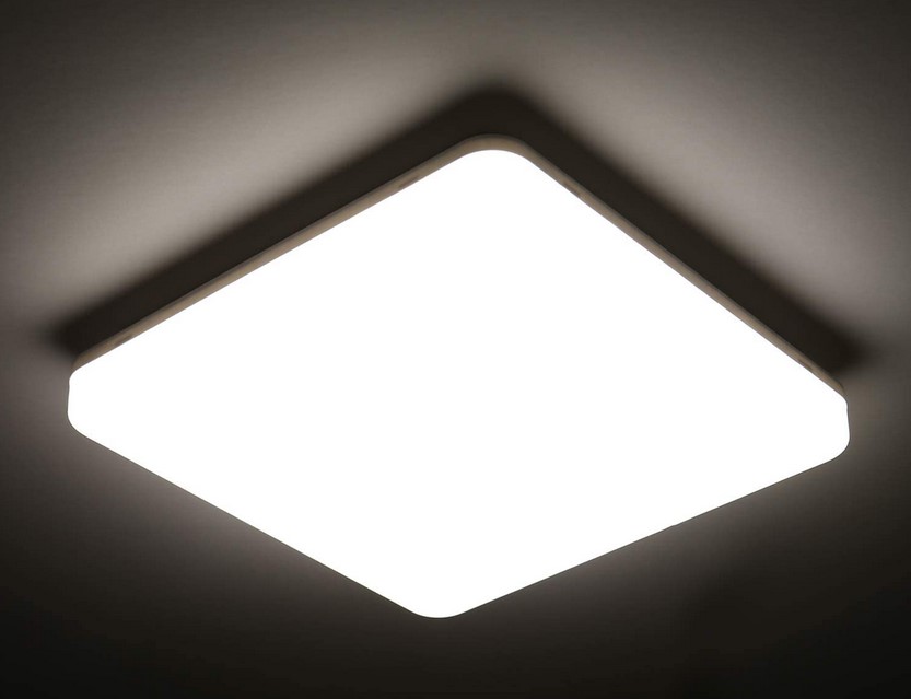 plafonnier LED carré 24w