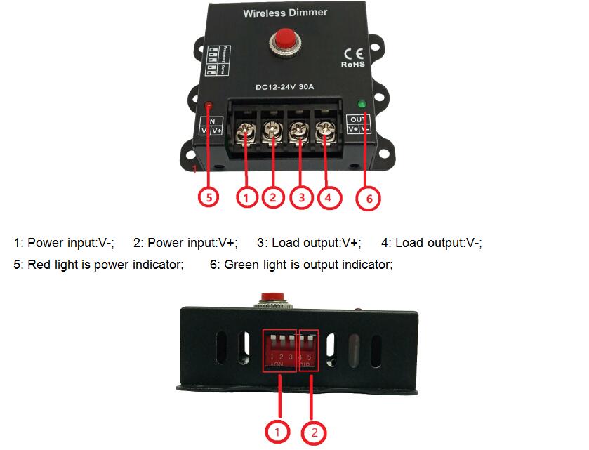 Variateur led 30A 12V et 24V