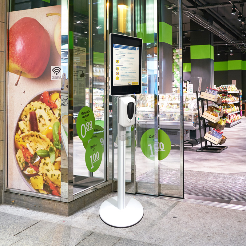  distributeur automatique de gel display publicitaire