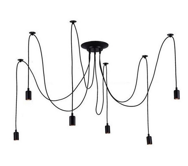 lampe suspension araignee 6 pattes