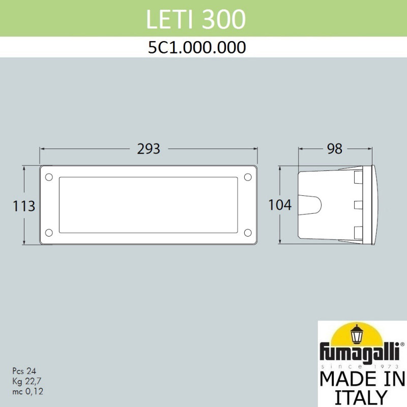 éclairage encastrable leti 300