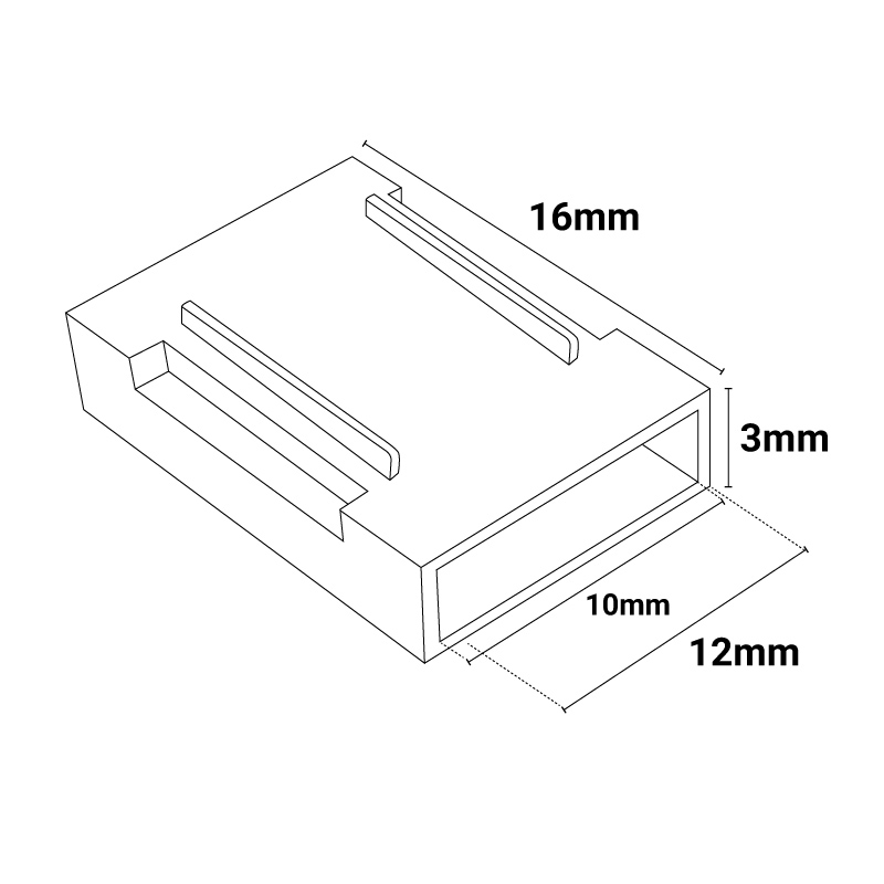 Connecteur unicolore 10mm