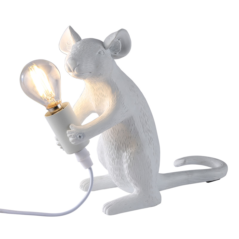 LAMPE SOURIS MOUSE COUCHÉ GOLD - SELETTI