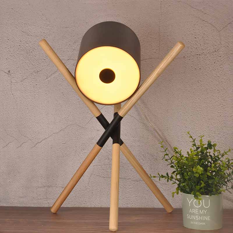lampe en bois design