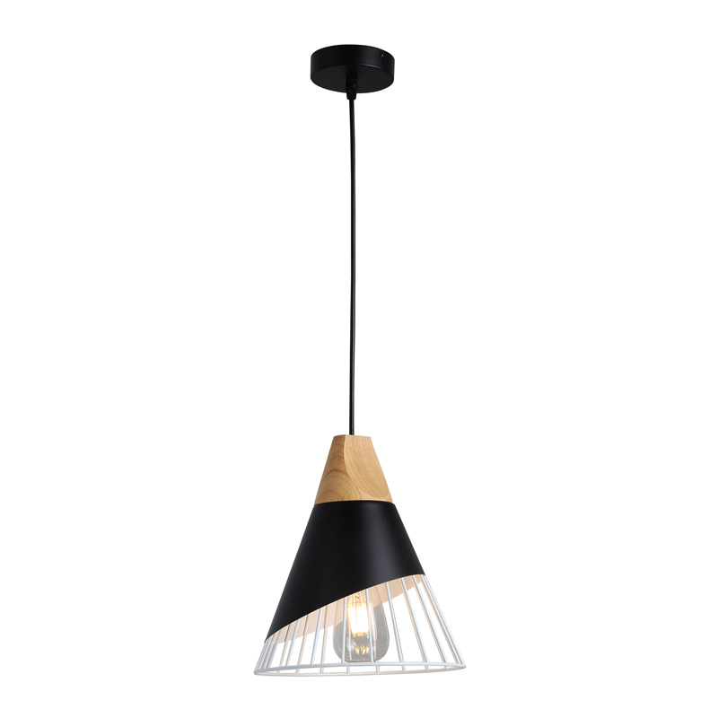 Suspension en bois et fer
