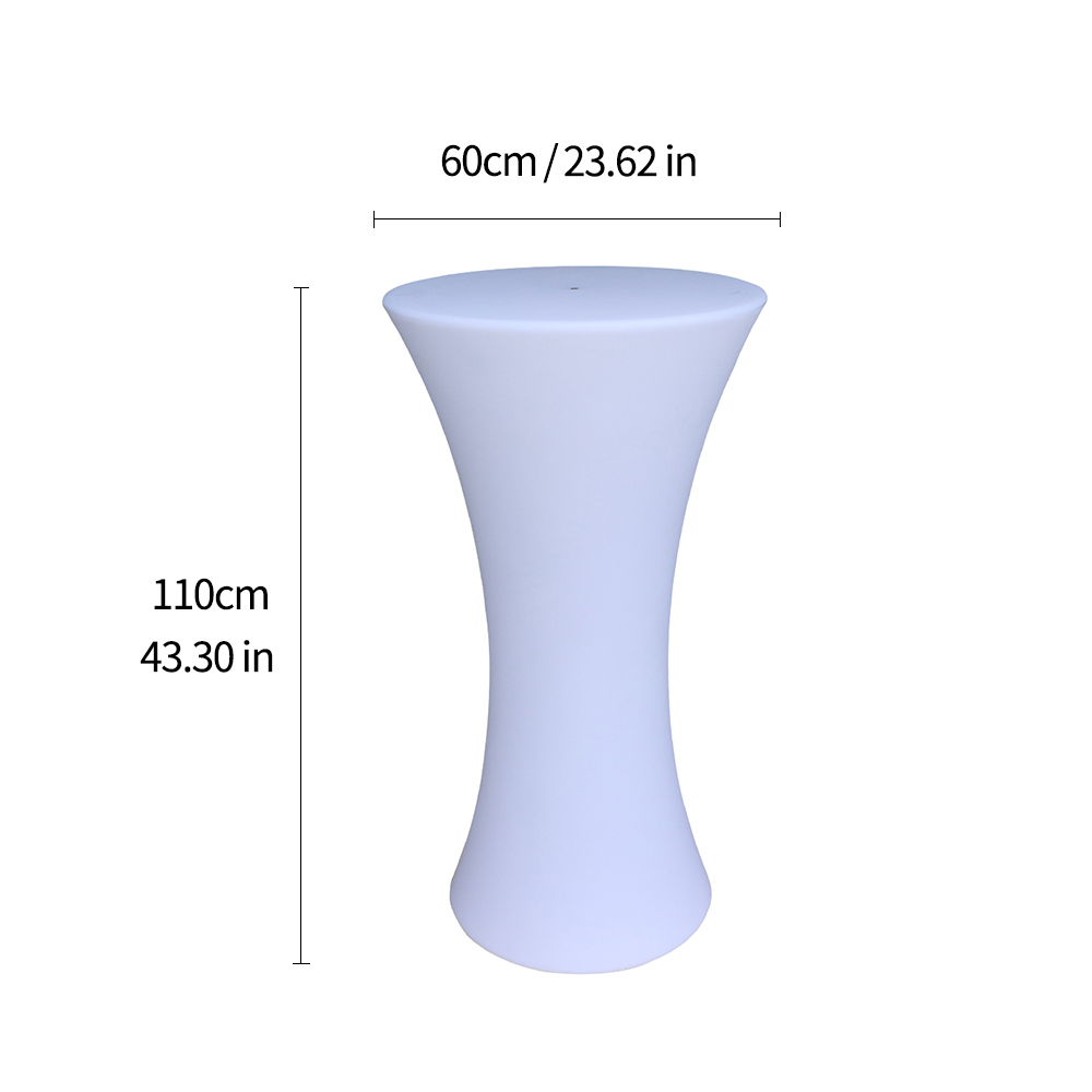 dimensions table lumineuse LED