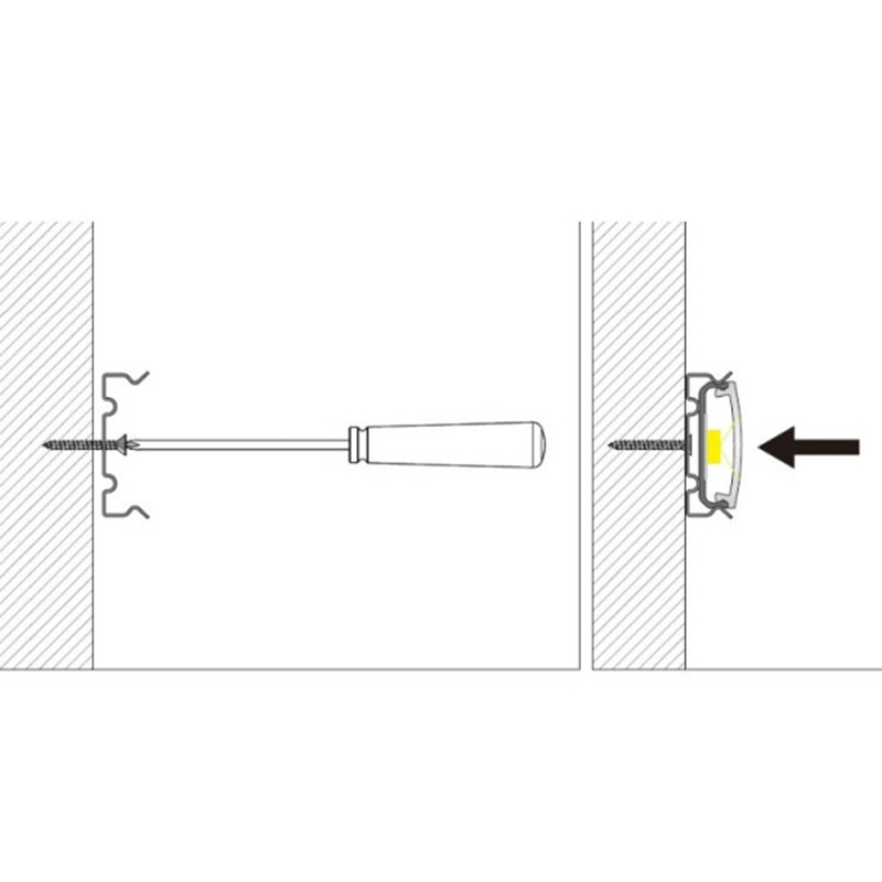 installation profilé pour ruban led