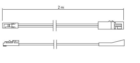Câble extension 200cm mâle et femelle