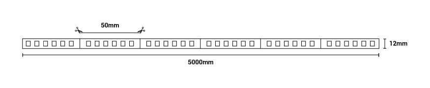 dimensions ruban led RGB haute luminosité