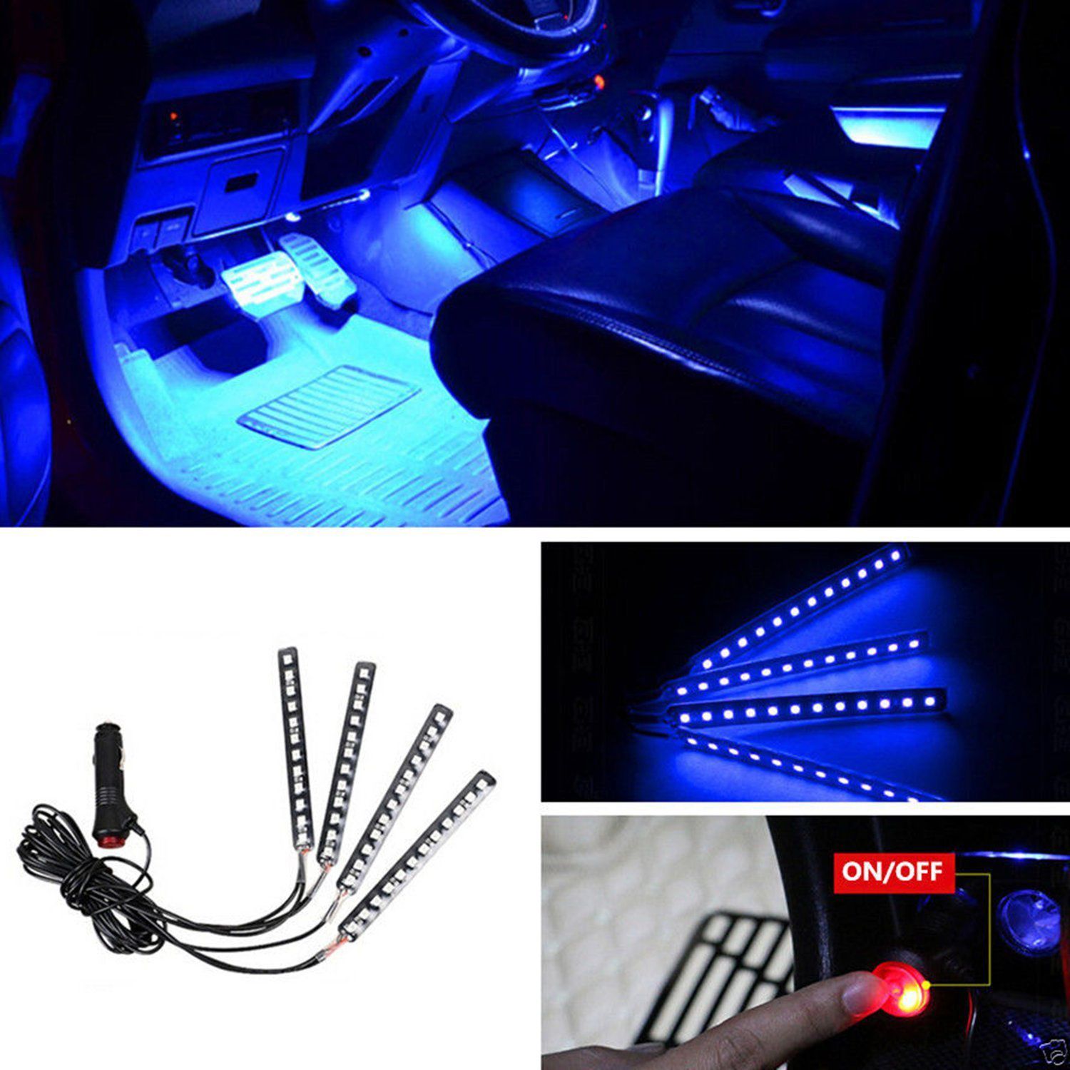 kit ruban led RGB voiture avec wifi