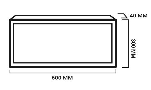 dimensions panneau led saillie