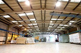 suspension industrielle LED entrepot