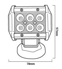 dimensions spot bateau angle fermé