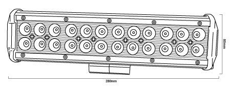 dimensions barre led auto  bateau