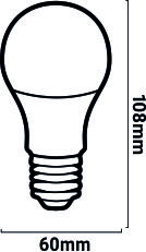 dimensions ampoule LED 7w 10v