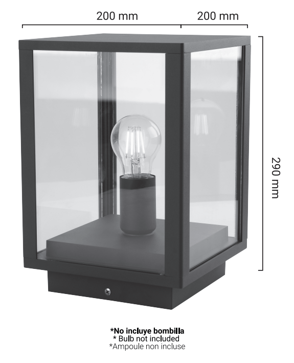 Lanterne Glass House dimensions