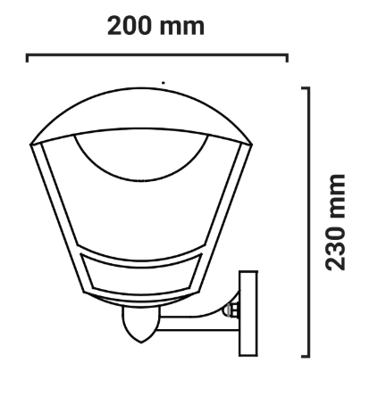 lanterne murale dimensions