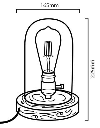 Lampe Tule dimensions